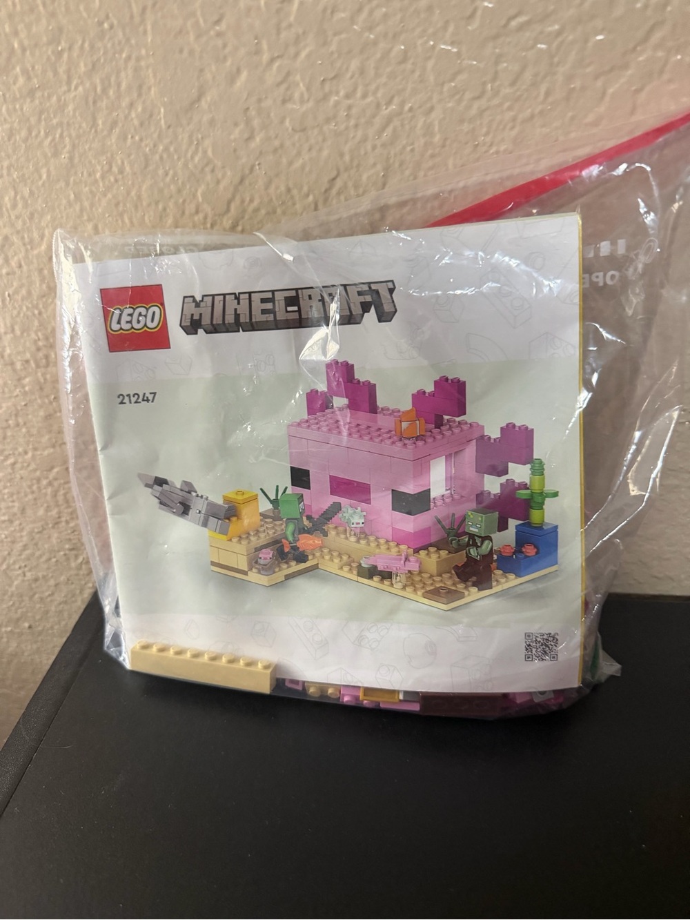LEGO Pink Axolotl House Minecraft Build